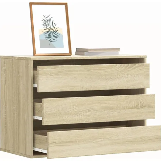 vidaXL kommode til hjørne 80x41x58 cm sonoma-eg