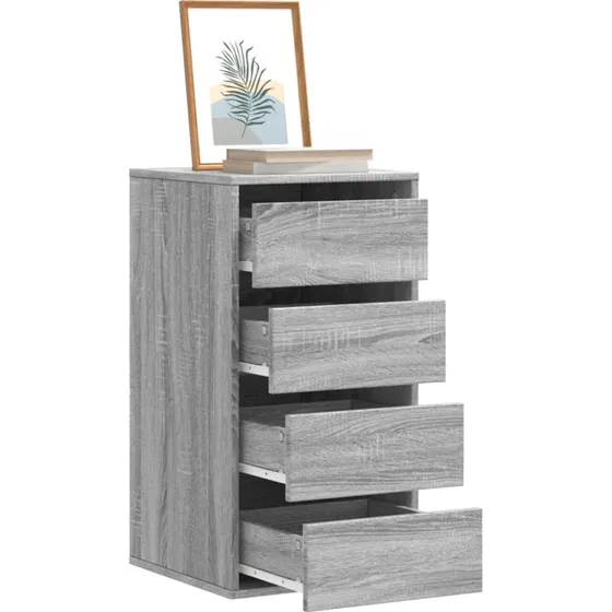 vidaXL hjrnekommode 40x41x76 cm gr Sonoma-eg