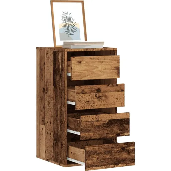 vidaXL Hjrnekommode 40x41x76 cm antikt trlook