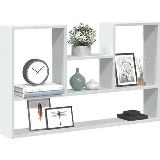 vidaXL vægreol hvid 99x15x60 cm – konstrueret træ