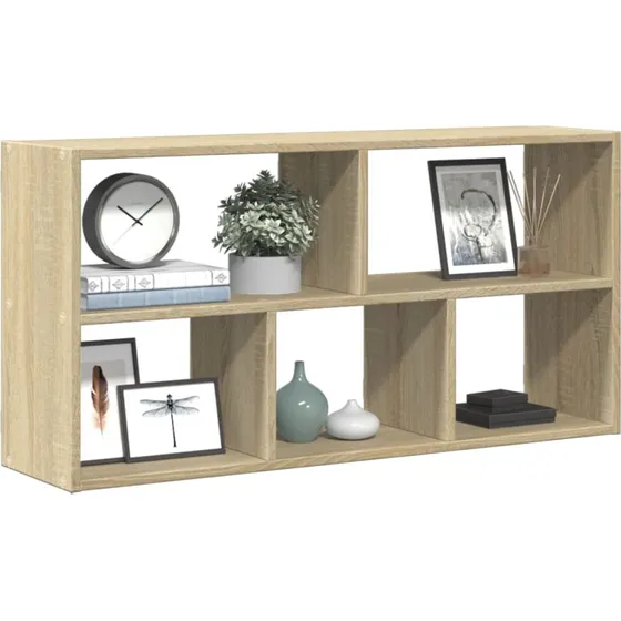 vidaXL væghylde 100x25x50 cm konstrueret træ Sonoma-eg