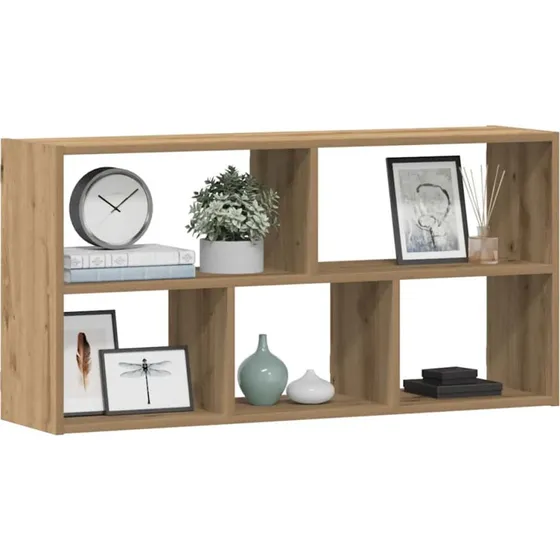 vidaXL væghylde 100x25x50 cm konstrueret træ egetræsfarve