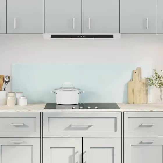 vidaXL stænkplader 2 stk. 70x60 cm hærdet glas hvid