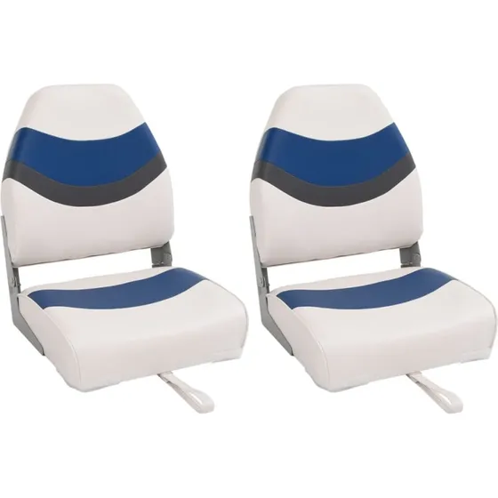 vidaXL foldbare bådsæder 2 stk. 44x38x55 cm – sort