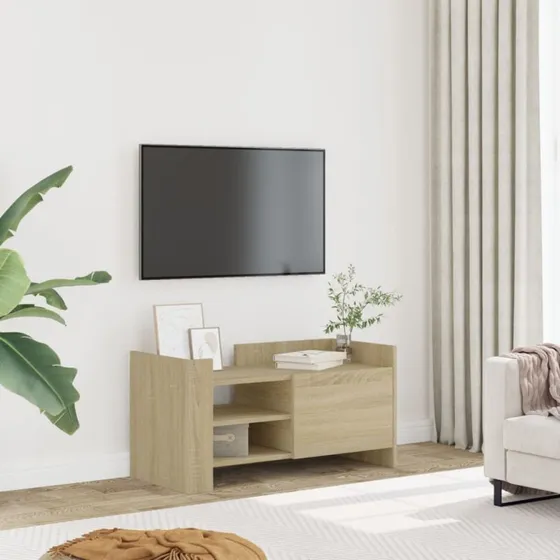 vidaXL TV-bord 80x35x40 cm konstrueret træ Sonoma-eg