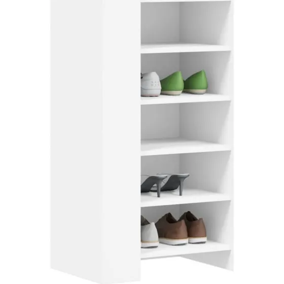 vidaXL skoreol 52x37,5x100 cm konstrueret træ hvid