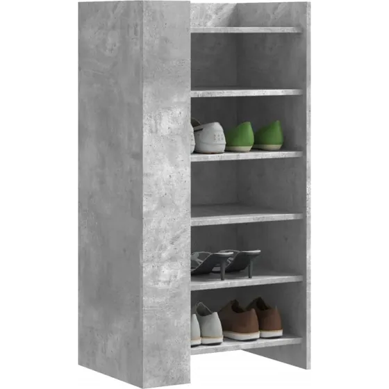 vidaXL skoreol 52x37,5x100 cm konstrueret træ betongrå