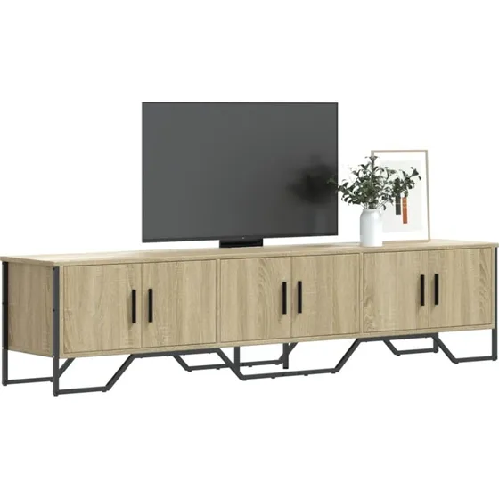 vidaXL TV-bord 180x34x41 cm konstrueret træ, Sonoma-eg