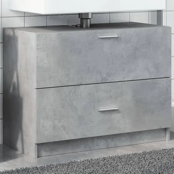 vidaXL underskab til håndvask 78x37x59 cm - betongrå