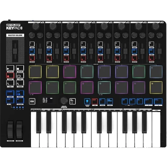 Reloop Keypad Pro – 25-tangenter, 16 RGB-pads