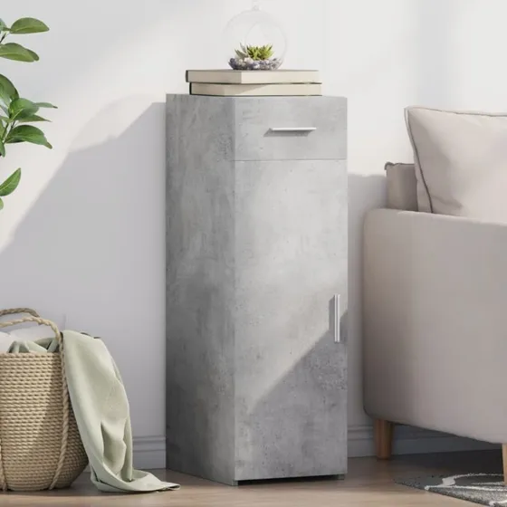 vidaXL reol 30x42,5x93 cm konstrueret træ betongrå