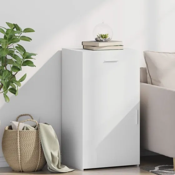 vidaXL skab 50x42,5x93 cm konstrueret træ hvid