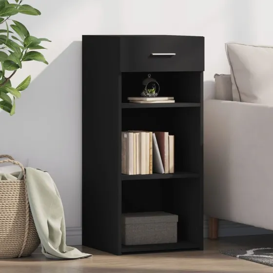 vidaXL skab 40x42,5x93 cm konstrueret træ, sort