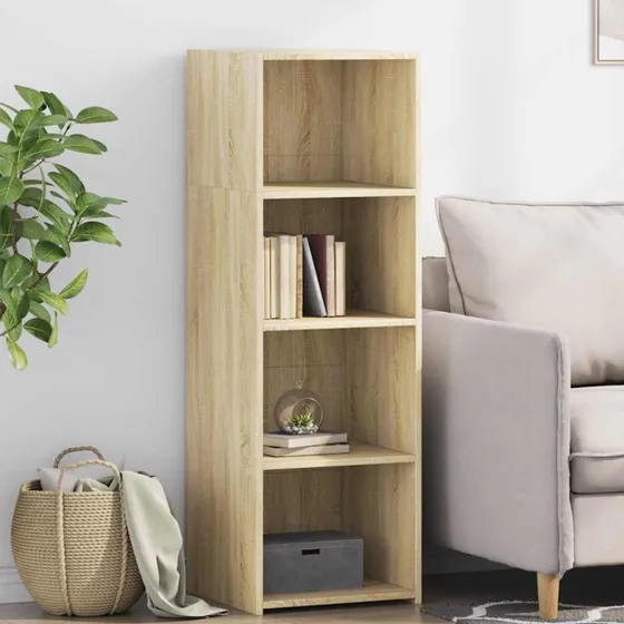 vidaXL reol 40x41x124 cm i konstrueret træ, sonoma-eg