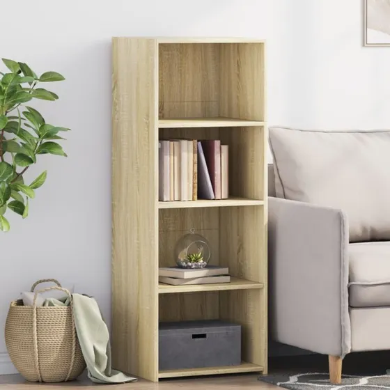 vidaXL reol 45x41x124 cm konstrueret træ, sonoma-eg