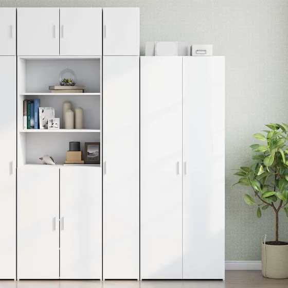vidaXL smalt skab 30x42,5x225 cm hvid