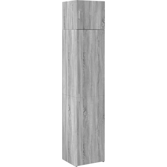 vidaXL smalt skab 45x42,5x225 cm grå Sonoma-eg