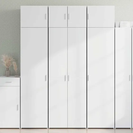 vidaXL opbevaringsskab 70x42,5x225 cm konstrueret træ hvid