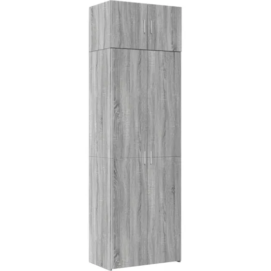vidaXL skab 70×42,5×225 cm i konstrueret træ, Sonoma-eg