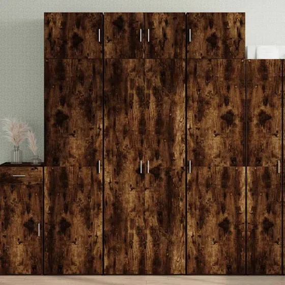 vidaXL skab 70x42,5x225 cm i røget egetræsfarve