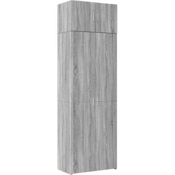 vidaXL skab 70x42,5x225 cm grå Sonoma-eg