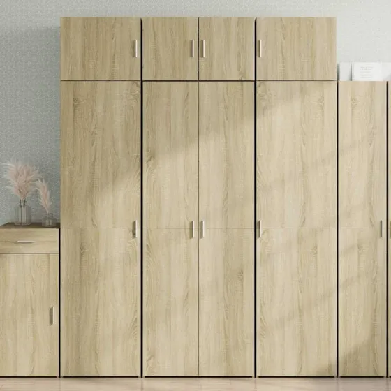 vidaXL højskab 70x42,5x185 cm konstrueret træ Sonoma-eg