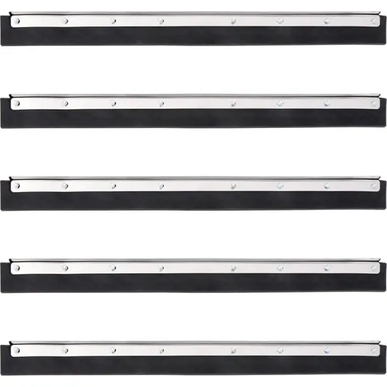 vidaXL Gulvskraberhoveder 5 stk. 55x2x5 cm stl/gummi