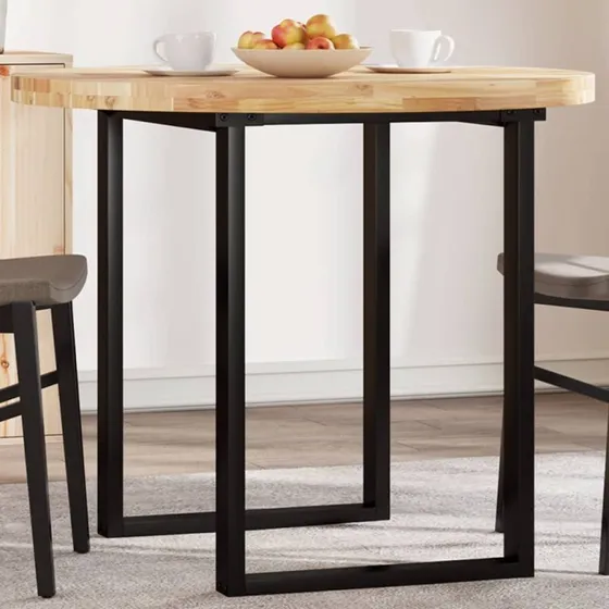 vidaXL bordplade rund Ø90x4 cm i massivt akacietræ