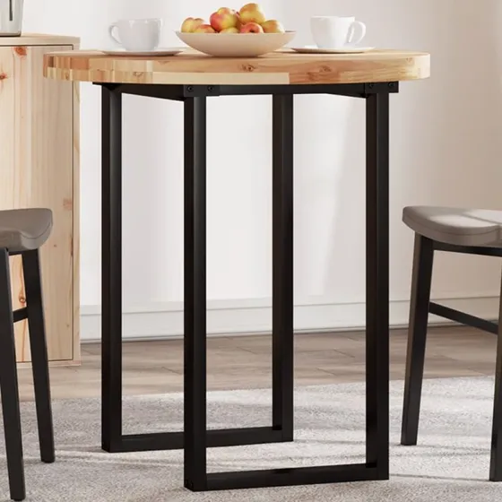 vidaXL rund bordplade Ø70x4 cm i massivt akacietræ