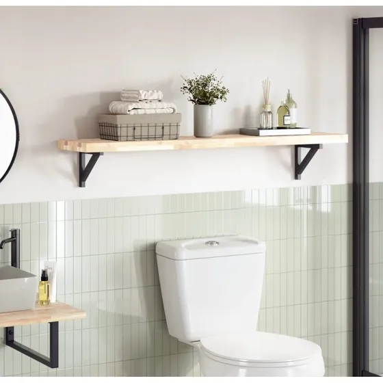 vidaXL Bordplade rektangulær i massivt akacietræ 120x30x4 cm