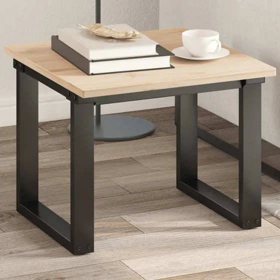 vidaXL bordplade 50x50x1,7 cm firkantet massivt fyrretræ
