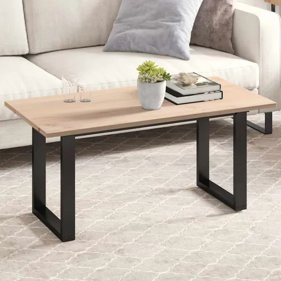 vidaXL bordplade 100x50x1,7 cm massivt fyrretr