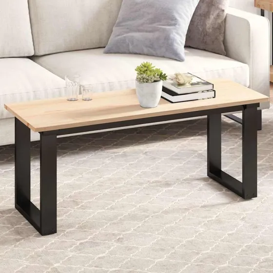 vidaXL bordplade i massivt fyrretr 110x40x1,7 cm (rektangulr)