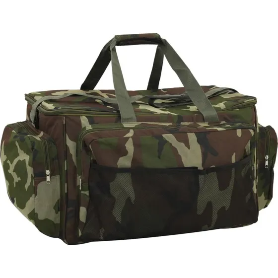 vidaXL Fisketaske Vandtt Camouflage 600D Oxford Grn