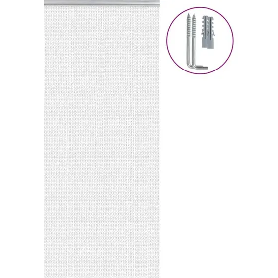 vidaXL insektskrm til dr 90x212 cm aluminium