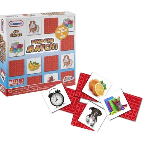 Memoryspil 'Find the Match' – 60 kort
