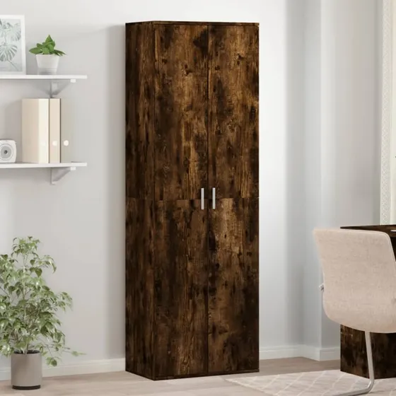 vidaXL højskab 60x35x180 cm i røget egetræsfarve
