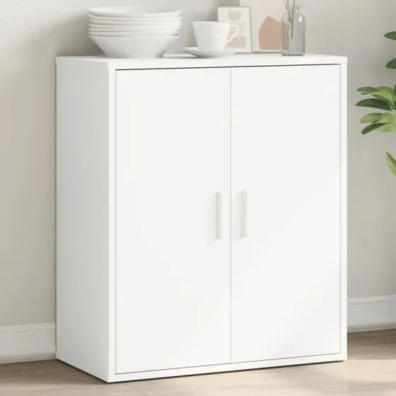 vidaXL skænk 60x31x70 cm konstrueret træ hvid