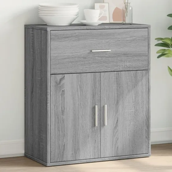 vidaXL skænk 60x31x70 cm i grå Sonoma-eg
