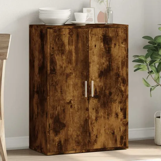 vidaXL skænk 60x31x84 cm konstrueret træ, røget egetræ