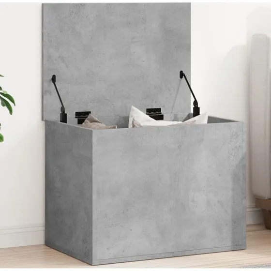 vidaXL opbevaringsboks 60x42x46 cm, konstrueret træ – betongrå