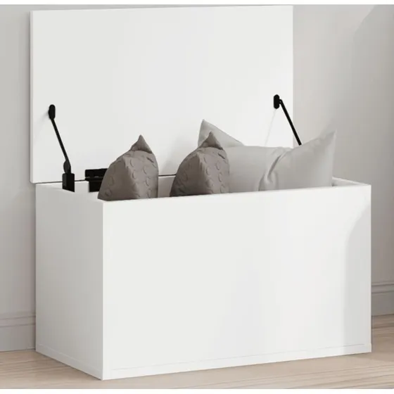 vidaXL opbevaringsboks 60x35x35 cm, hvid (konstrueret tr)