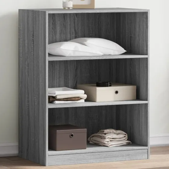 vidaXL tøjreol 77x48x102 cm grå sonoma-eg
