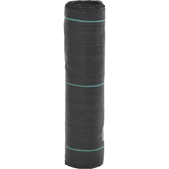 vidaXL ukrudtsmembran PP sort 0,5x100 m