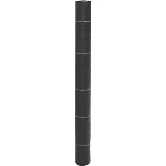 vidaXL ukrudtsdug 1x10 m PP sort 100 g/m²