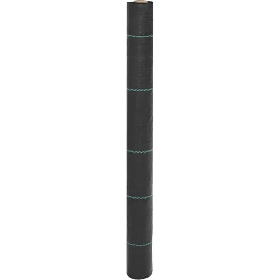 vidaXL ukrudtsdug 1x25 m PP sort (100 g/m²)