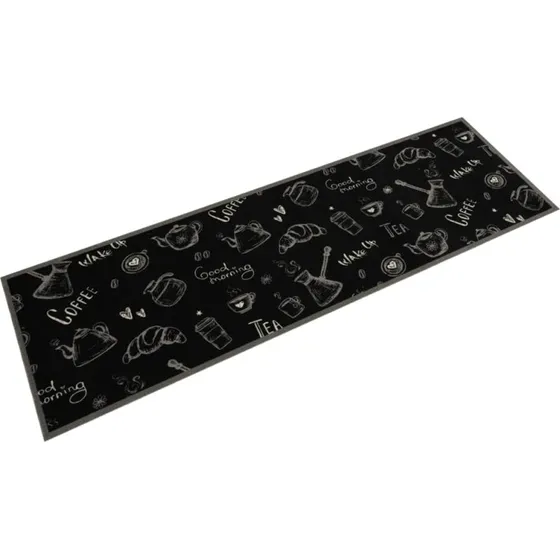 vidaXL kkkentppe 45x150 cm morgen-design velour sort