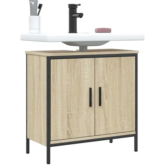 vidaXL underskab til håndvask 60x30x60 cm Sonoma-eg