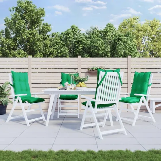 vidaXL stolehynder med hj ryg 4 stk. Oxfordstof grn