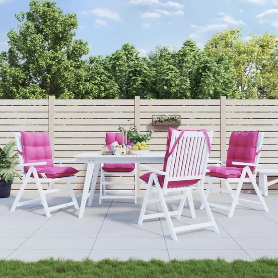 vidaXL stolehynde lav ryg 4 stk. Oxfordstof lyserd